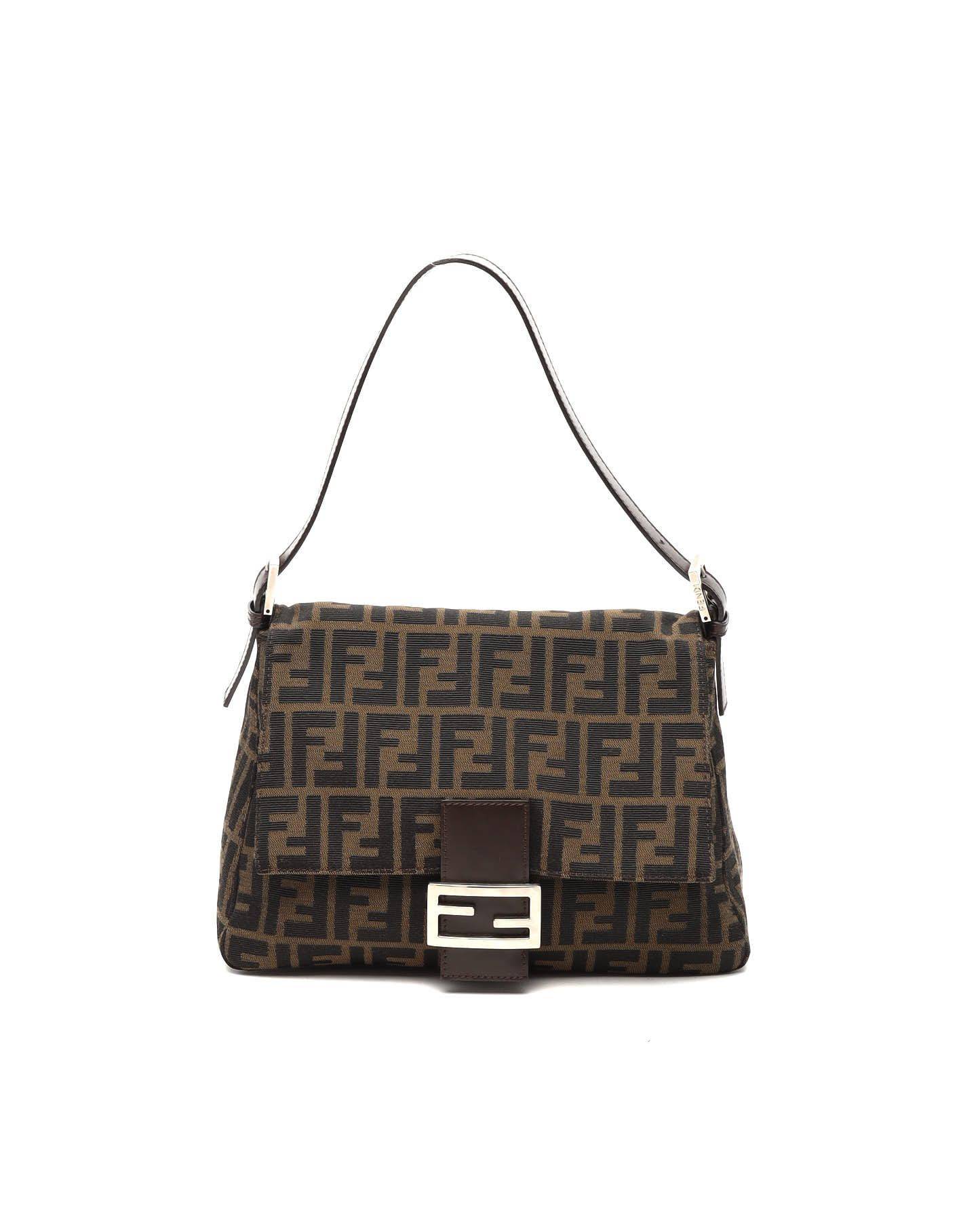 Fendi Zucca Mamma Baguette Shoulder Bag - Brown (One Size)