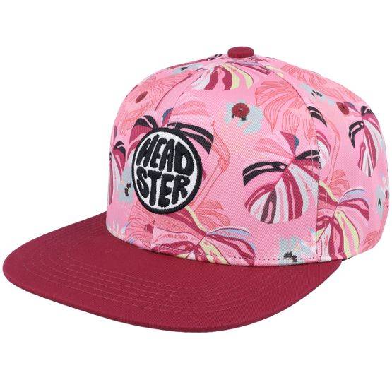 Headster - Röd snapback Keps - Kids Panama Rasberry Red Snapback @ Hatstore