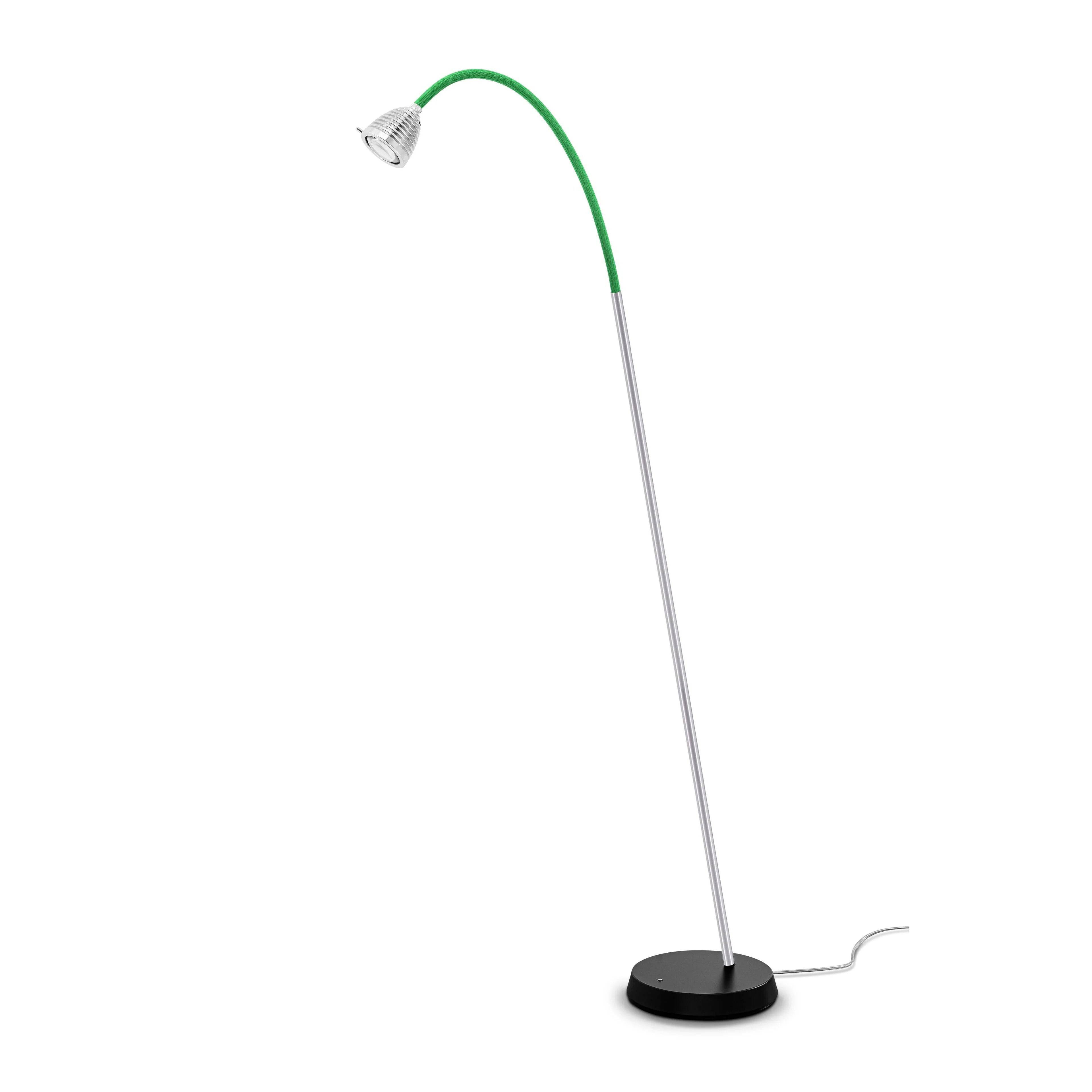 Athene SL3 gulvlampe Less N More - Børstet aluminium / grøn