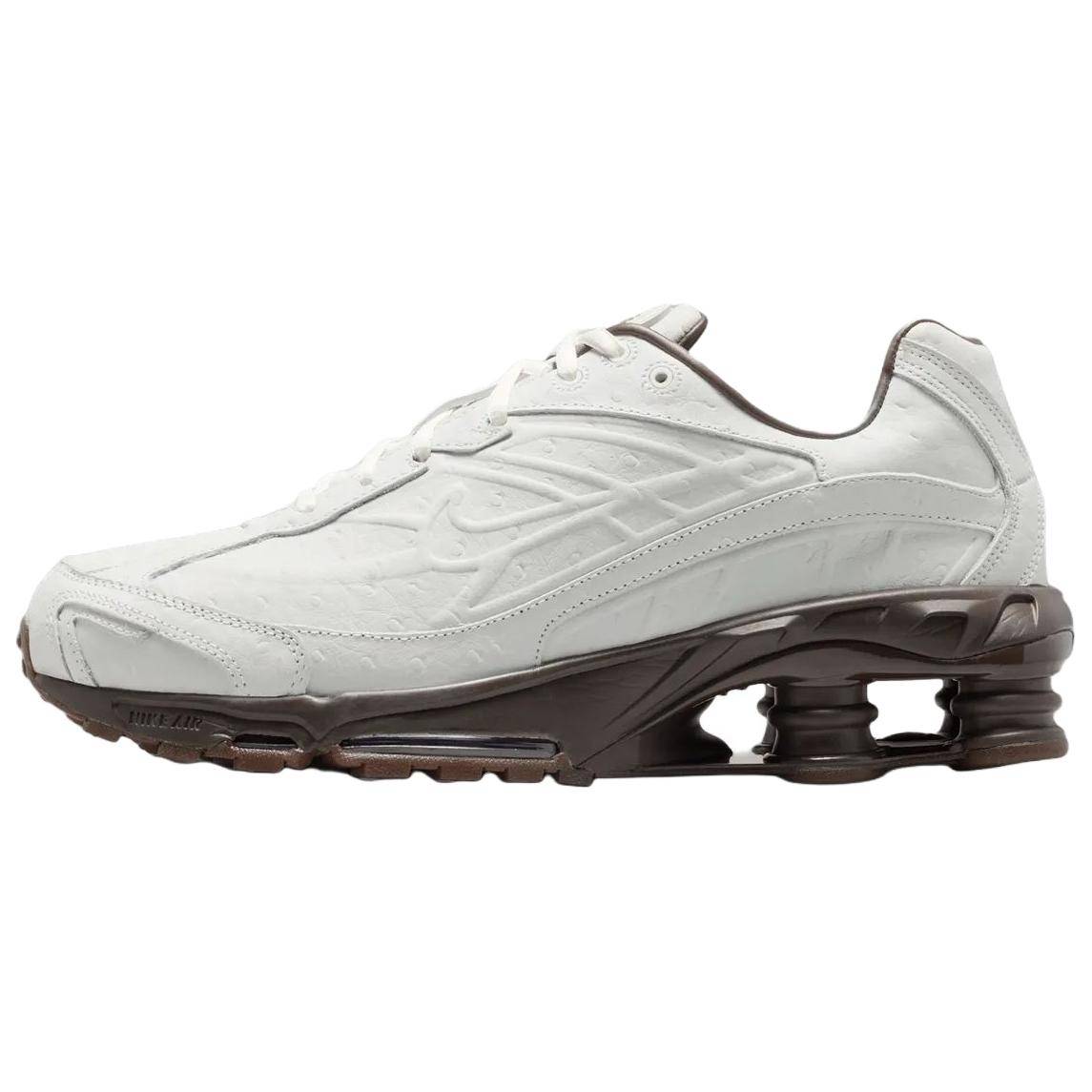 Nike Shox Ride 2 Premium Bekväma Mjuka Vardagliga Löparskor Herrsneaker Vit Brun IQ3369-101 46