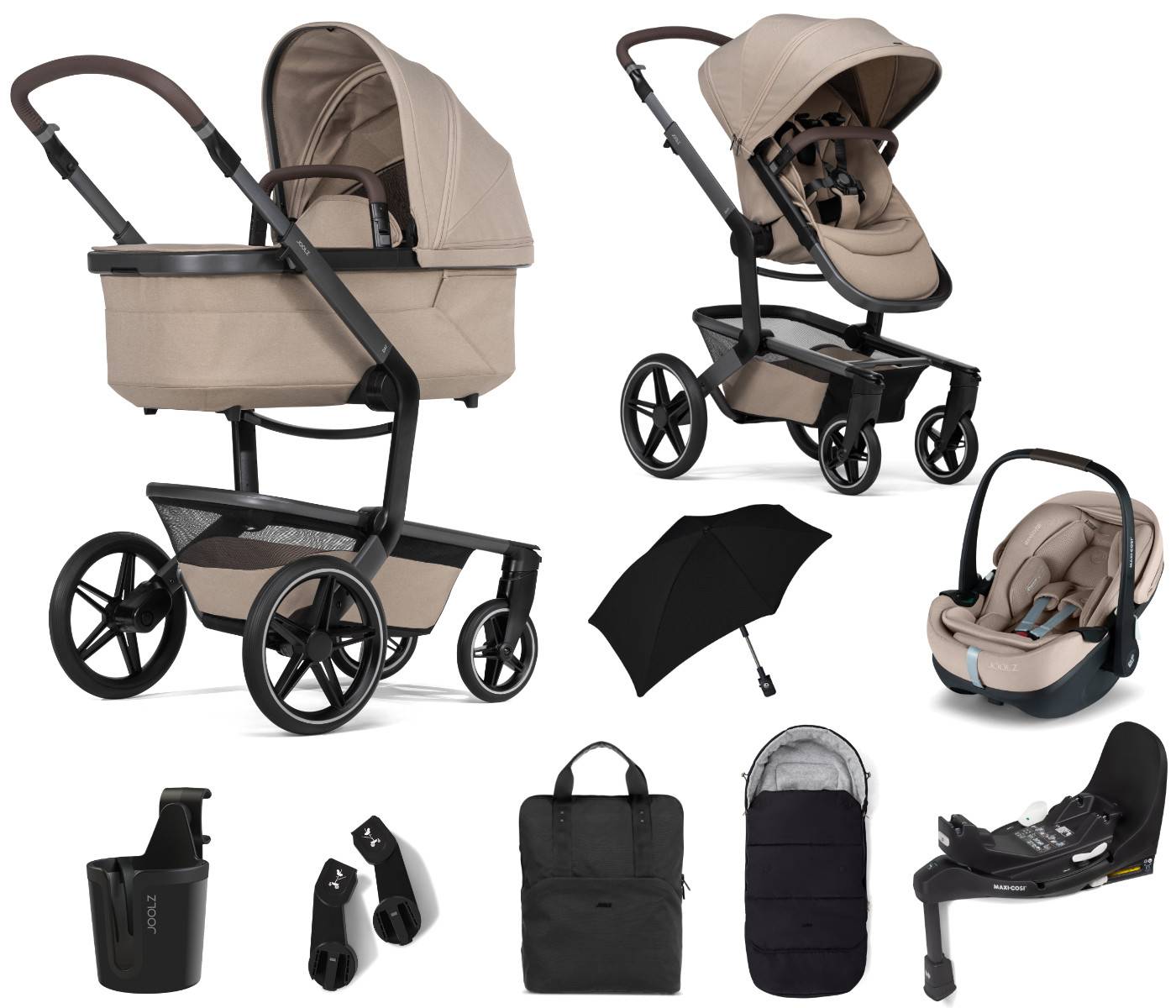 Joolz Day5 Pram Set All in One - Sandy Taupe