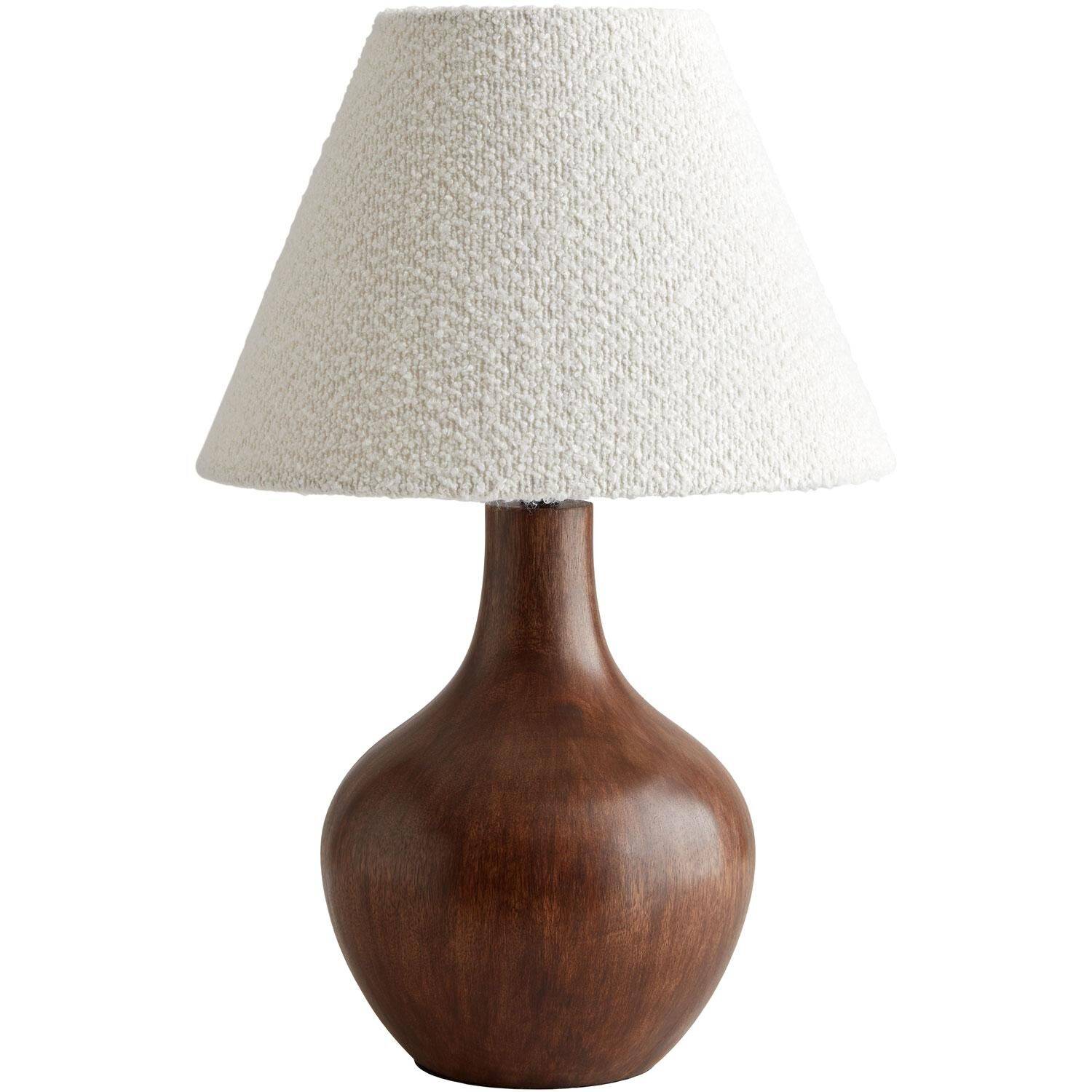Solid Bordlampe Mørk Eg