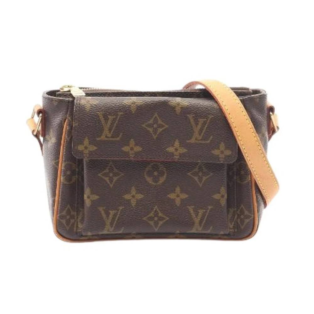 Louis Vuitton Vintage Pre-owned Vivasite PM Monogram Skuldertaske - Vintage - Dame - Brun - ONE SIZE - Uld
