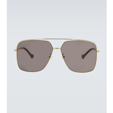 Gucci Aviator metal sunglasses - metallic - One Size