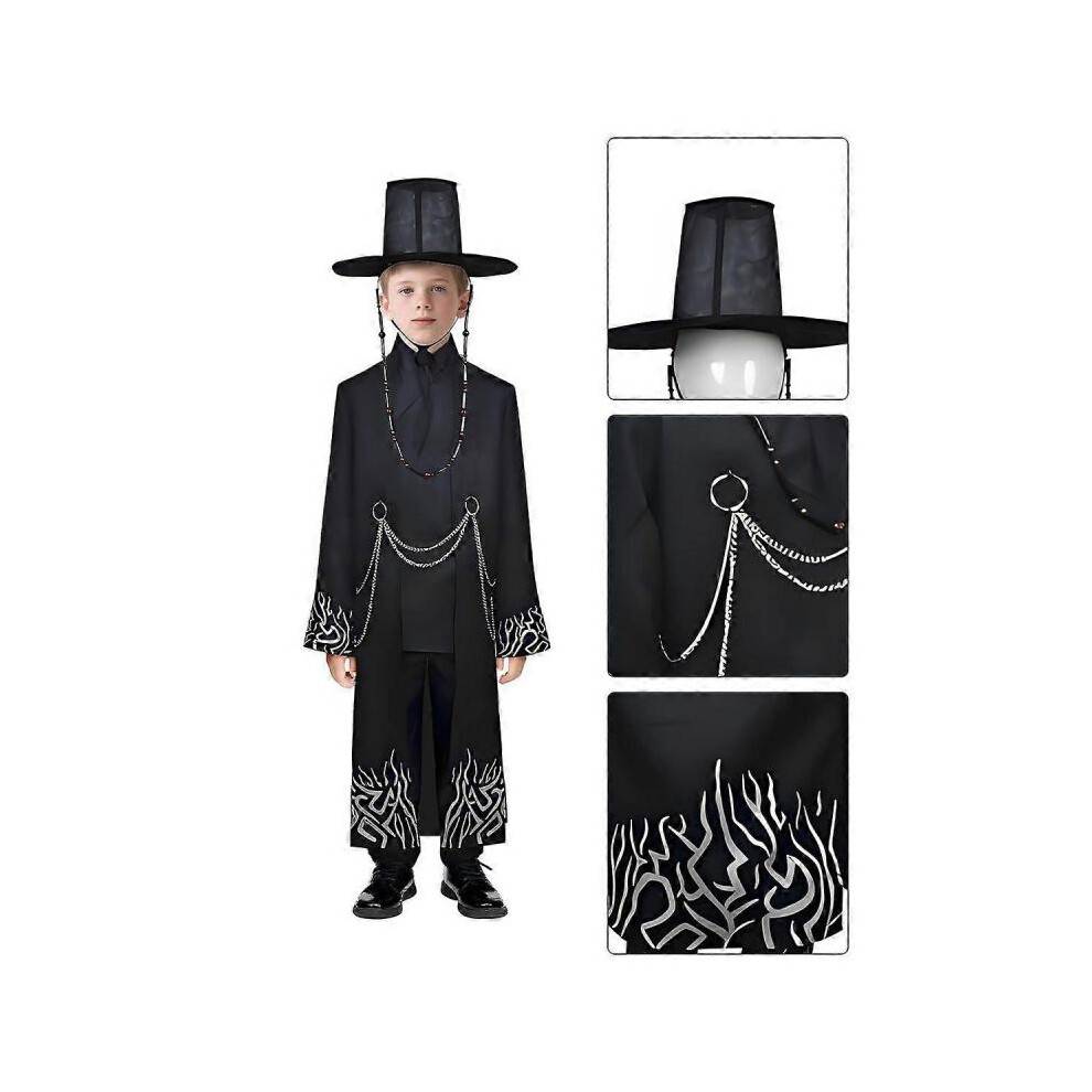 (Kid 130, A) KPop Demon Hunters Costume Wig Hat Book Week Idol Jinu Cosplay Costume