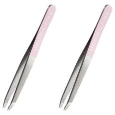 2st Browgame Cosmetics Original Tweezer Slanted Pink