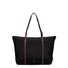 Mango Shopper Bag With Double Handle Svart
