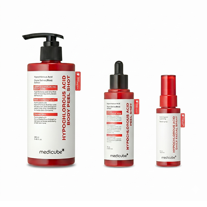 medicube - Hypochiorous Acid Acne Rescue Set - Face to Body - black