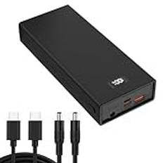 Weehomy Power Bank, 10 000 mAh USB-C snabbladdning, bärbar laddare med snabbladdning, kompatibel med iPhone, Samsung, Huawei, iPad, MacBook, övervakningskamera, LED-ljus (10 000 mAh)