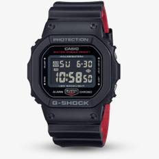 Casio G-Shock Core Black &amp; Red Rubber Display Watch DW-5600UHR-1ER