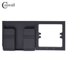 Coswall Type-C Interface Black wall EU standard plug with USB charging port