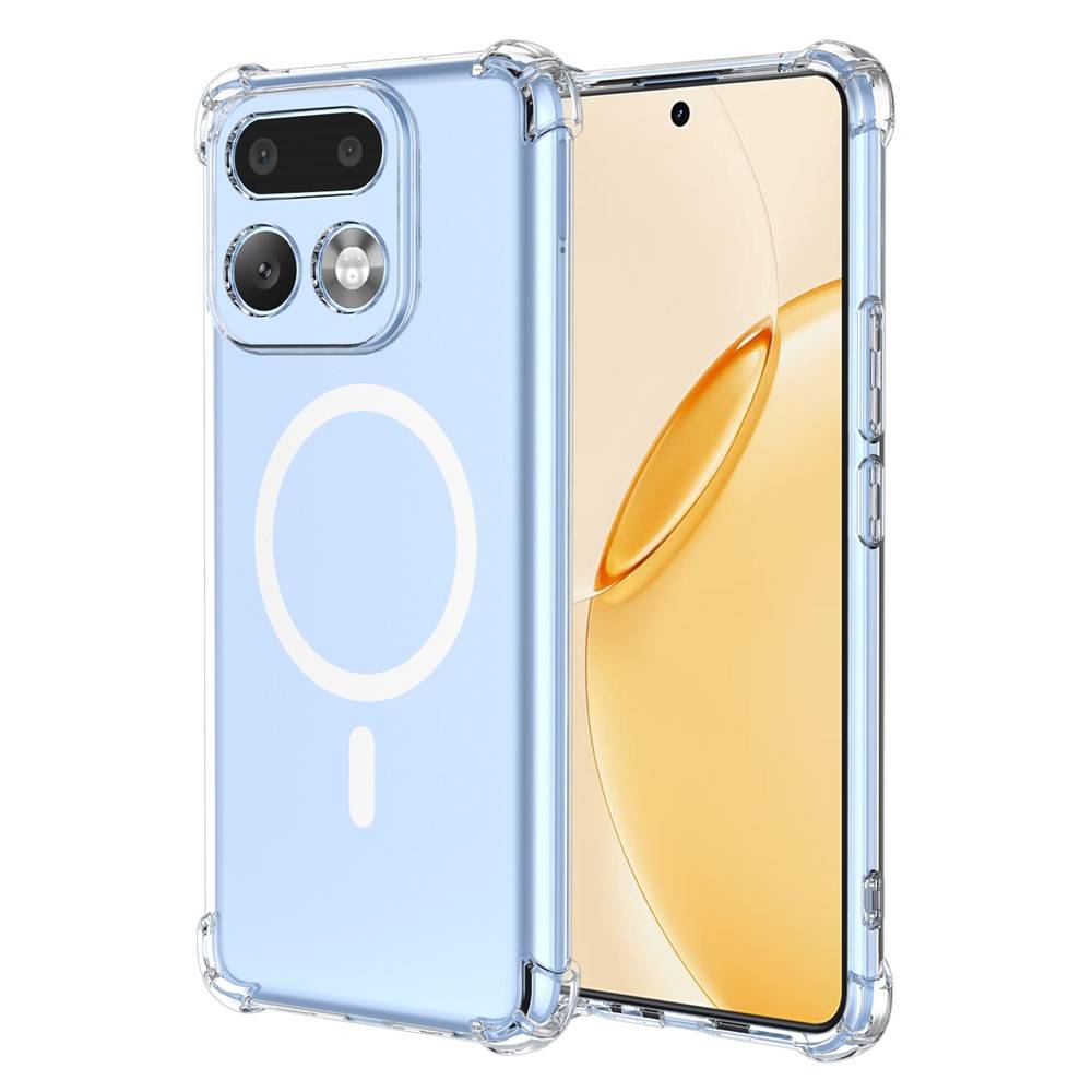 Realme 16 Pro Plus 5G - Magnetiskt Hybridskal - Magsafe-kompatibel - Transparent