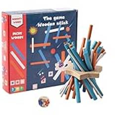 ccuzs Pick Up Sticks Retro Stick Game Portable Family Game Colorful Toy Set Hand Challenge Game Classic Toy Educational Stick Game Classroom Game Set