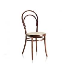 Gebrüder Thonet Wiener Stol - N.14 - Bejdset m./ rørflet sæde