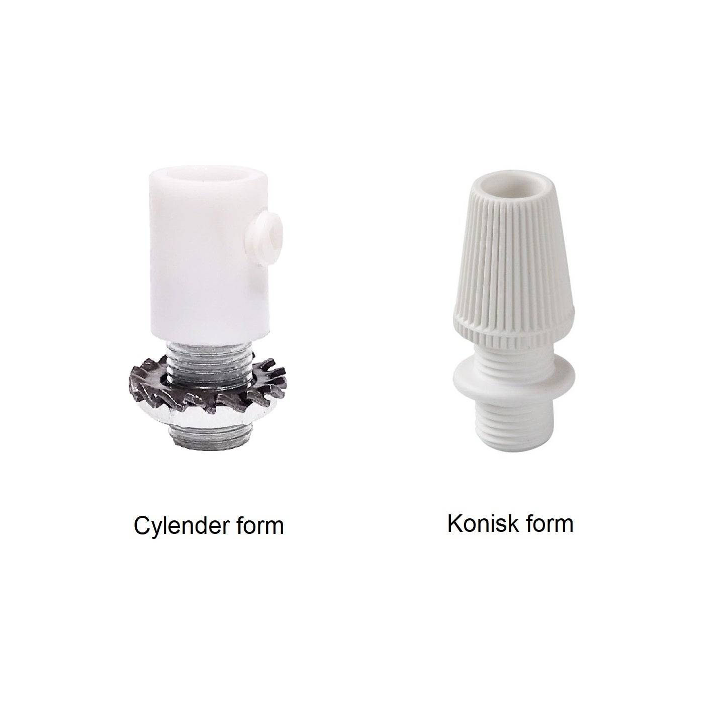 Roset til 3 lampe Ø12 cm - Cylender / Blank hvid