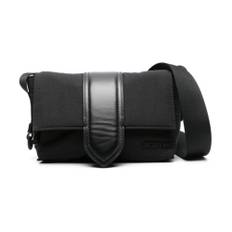 Jacquemus, Taske, Herre, Sort, ONE SIZE, Bomuld, The small Bambino messenger taske