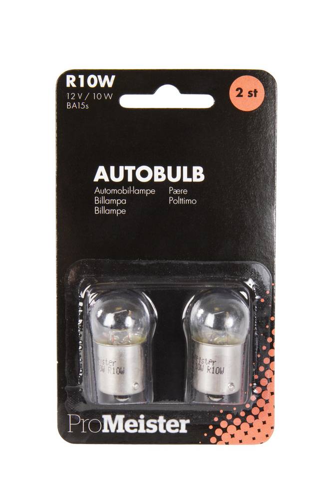 ProMeister Glödlampa R10W 10W 12 V 2-pack - VW - Toyota - Ford - Opel - Citroen - Audi - Subaru - Peugeot
