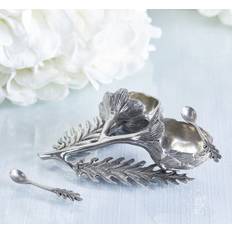 Kronärtskocka salt- och pepparskålar tenn - Silver (B: 12 cm)