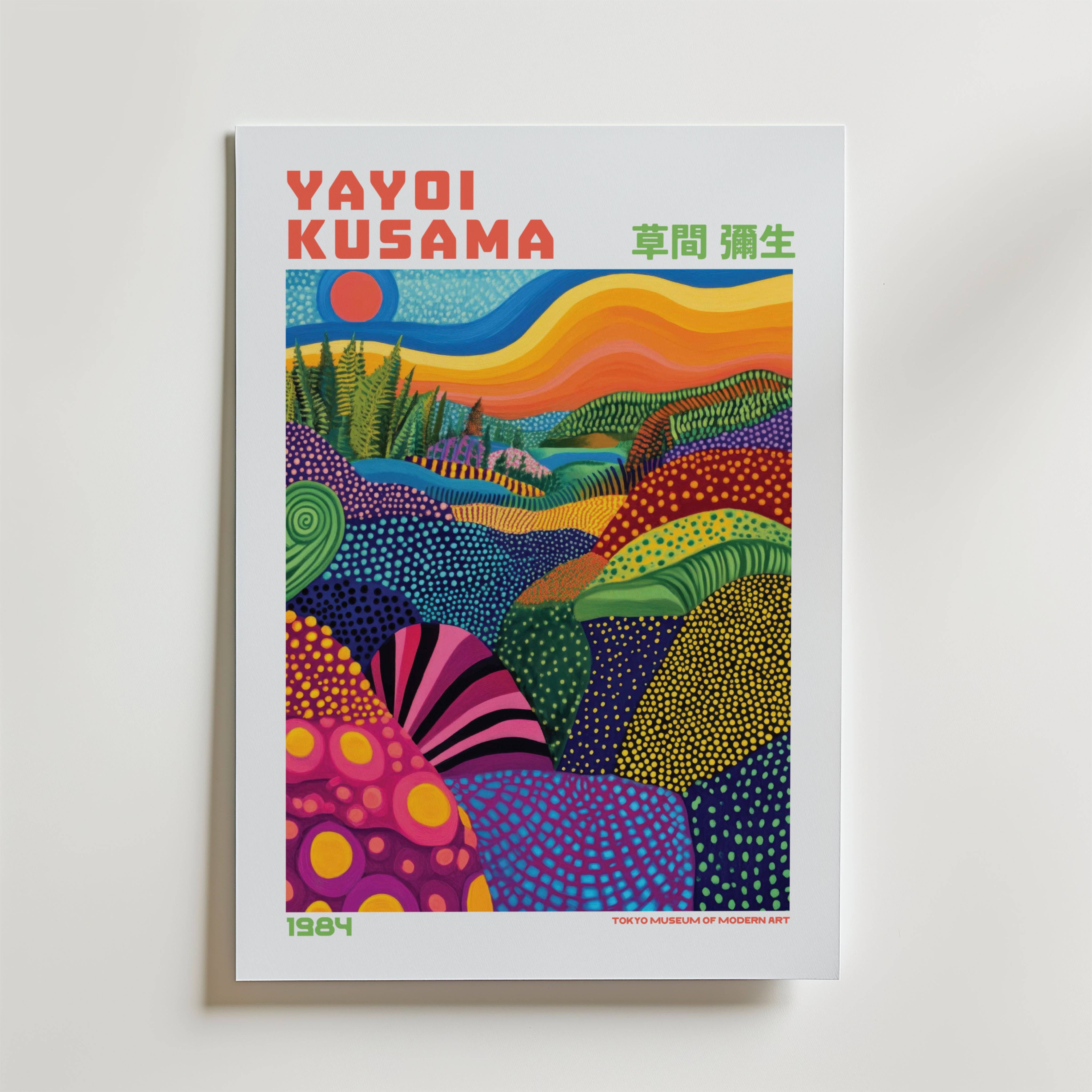 Yayoi Kusama Endless Color Fields Poster - Premium Canvas 70x100 cm