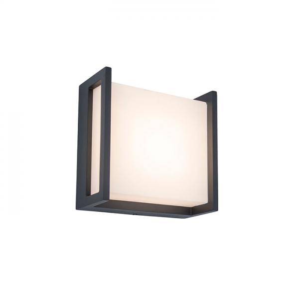 Lutec Architectural Qubo udendørslampe til væg 14 x 14 cm