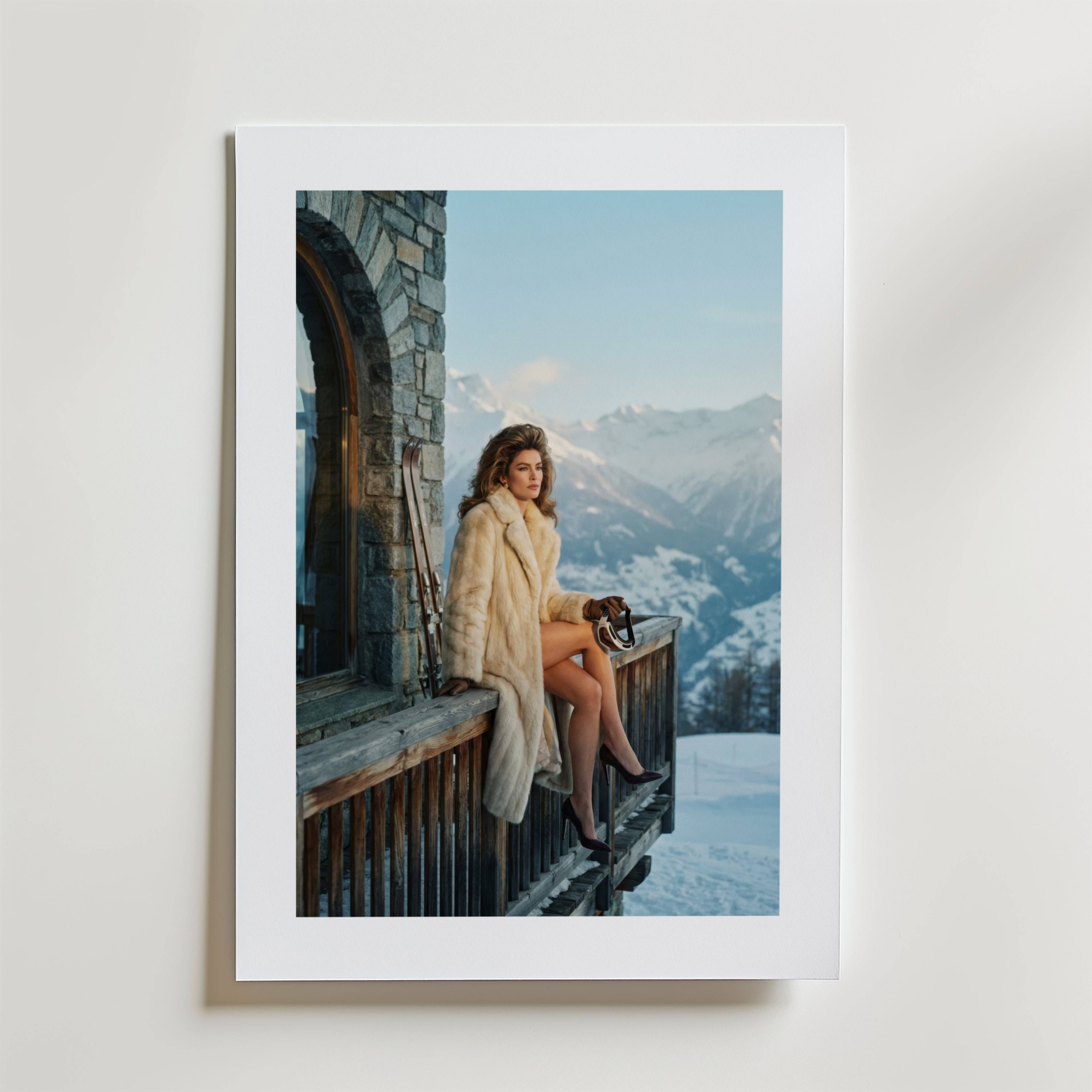 Alpine Couture Reverie Poster - Fine Art Poster 50x70 cm Med passepartout