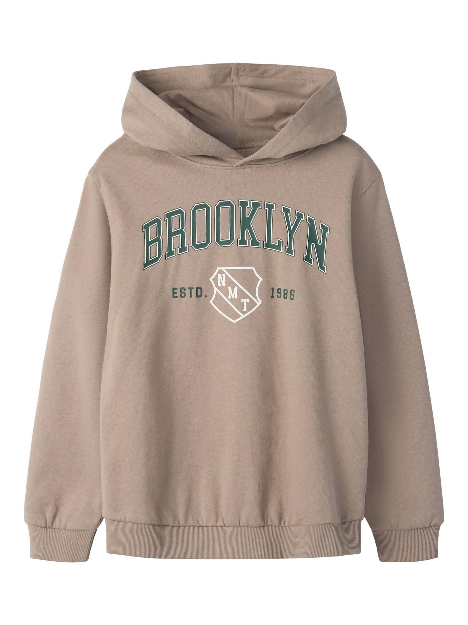 NAME IT Sweatshirt  mørkebeige / mørkegrøn