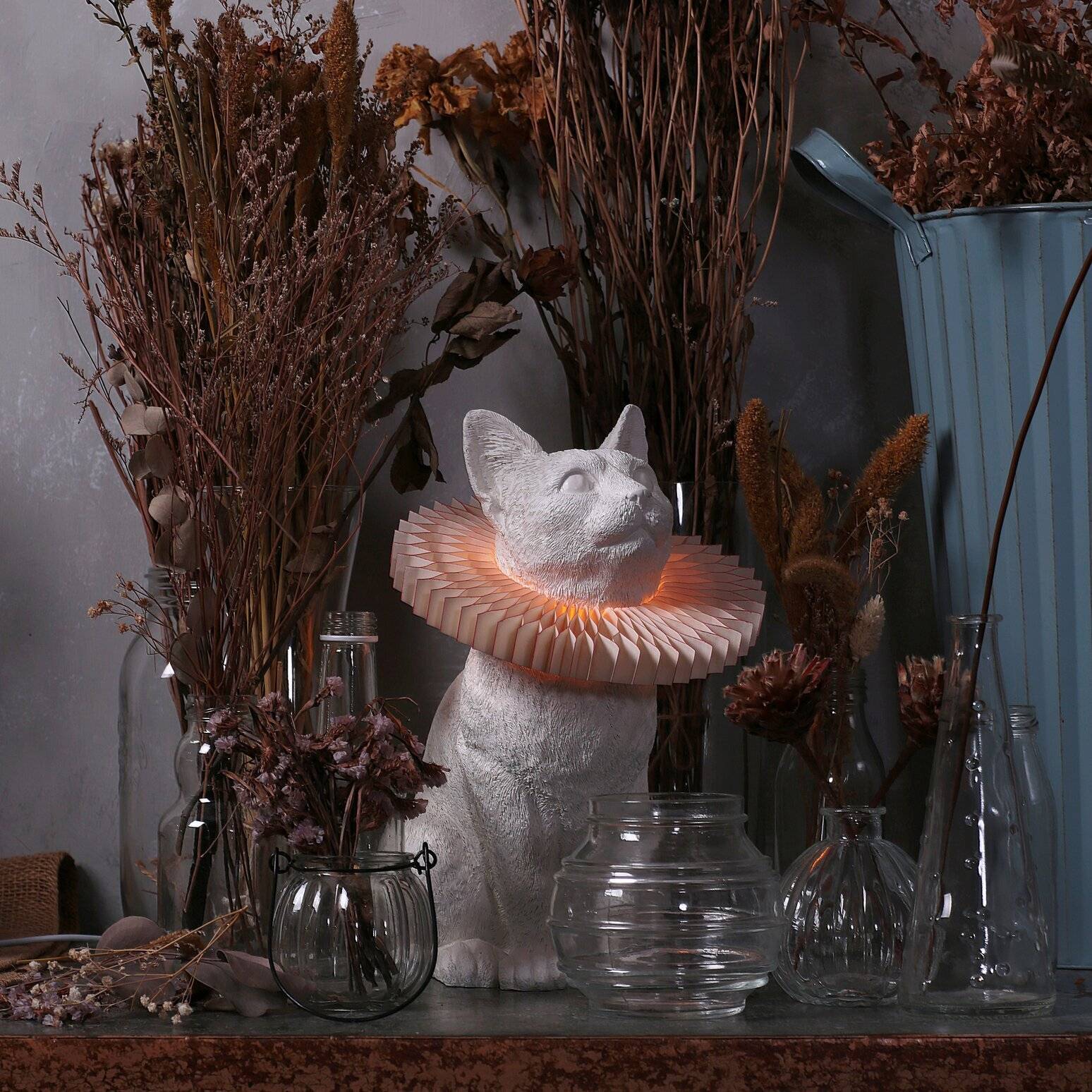 Bordslampa Cat X Vit Haoshi Design