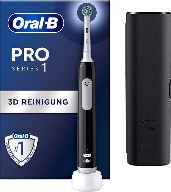 Oral-B Pro 1 Cross Action Vuxen Roterande och oscillerande tandborste Svart