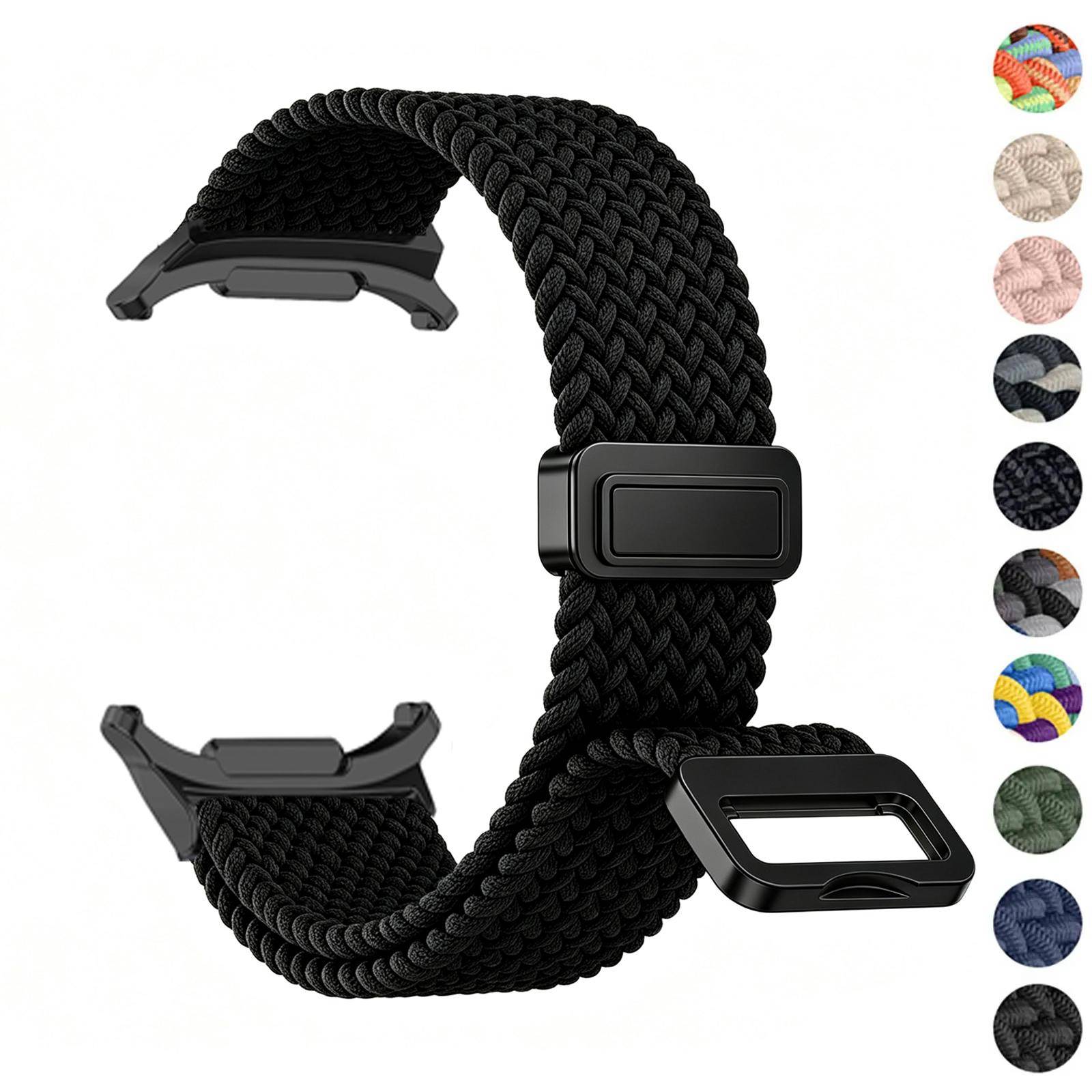 Magnetiskt Flätat Band För Samsung Galaxy Watch Ultra Rem 47mm Nylon Pulseira Bälte Armband Correa Galaxy Watch 2026 ultra 2