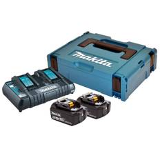 Makita Makita Batteripakke + dobbeltlader, 2x18v 5,0 AH