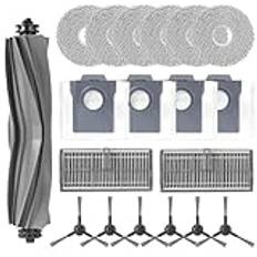 HeyKewi Accessories Kit för Dreame X30 Ultra / L10s Pro Ultra Heat/Mova E30 Ultra / L10s Ultra Gen 2 Robot Dacuum Cleaner (20 tillbehör）