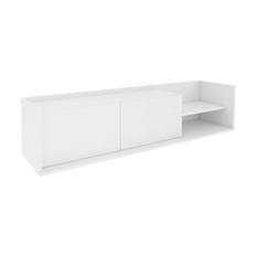 Desgrar Tv-bänk 160x36,8 cm - Vit TV bänk & mediabänk Trä