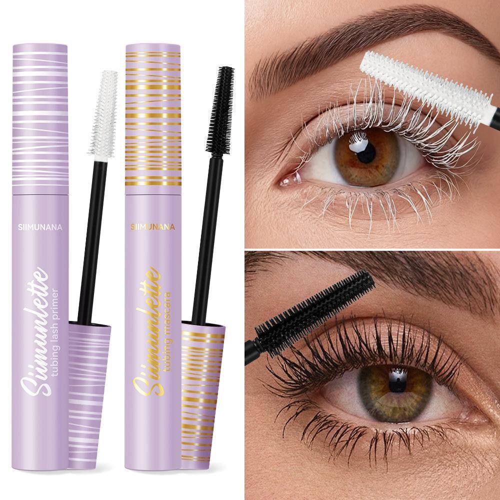 Tubing Mascara Lash Primer Waterproof Smudge Proof Lengthen Curly Eyelash Makeup