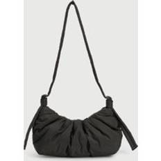 Rynkad Nylon Midjeväska, Black - ONE SIZE