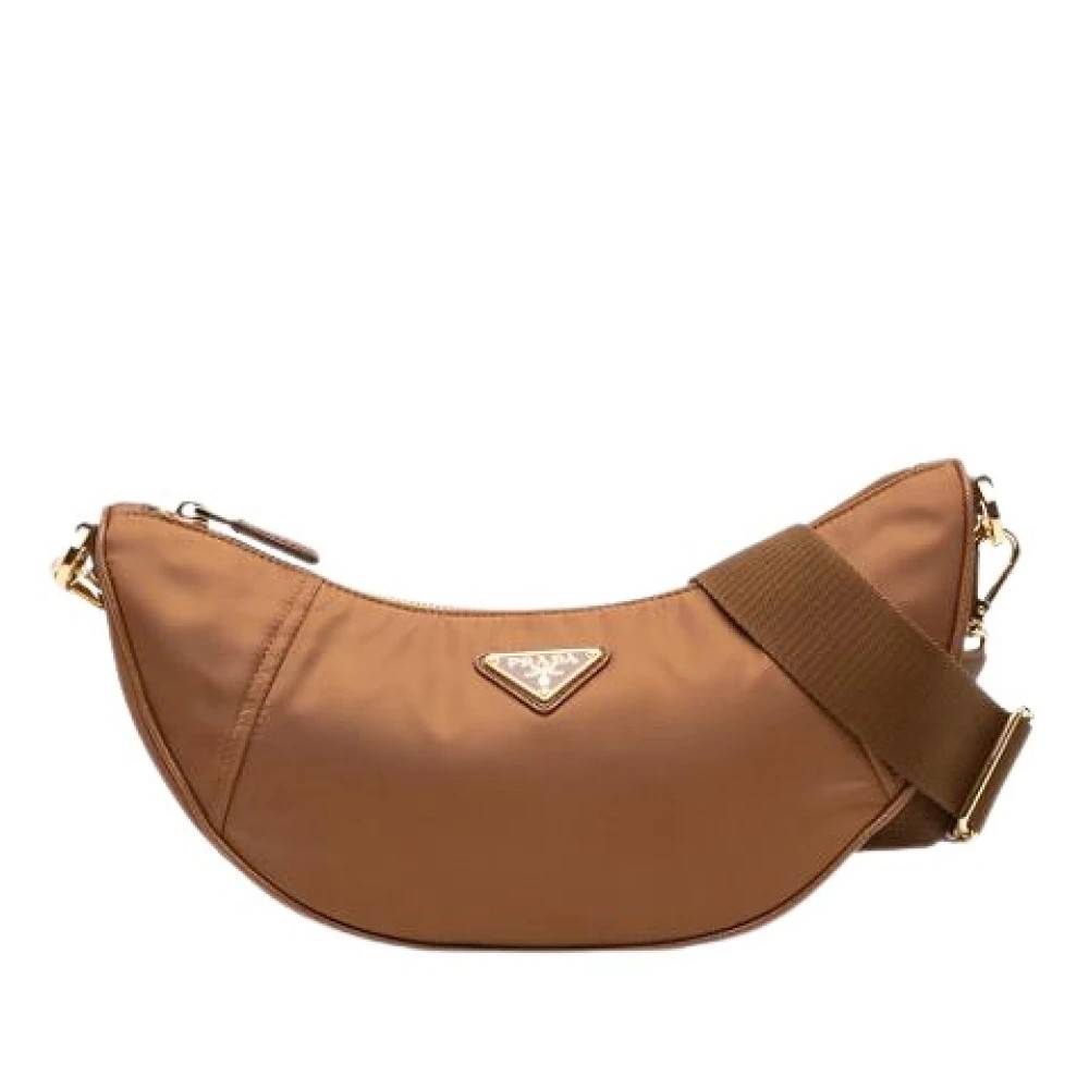 Prada Vintage Pre-owned Re-Nylon Satchel - Vintage - Dame - Brun - ONE SIZE - Nylon