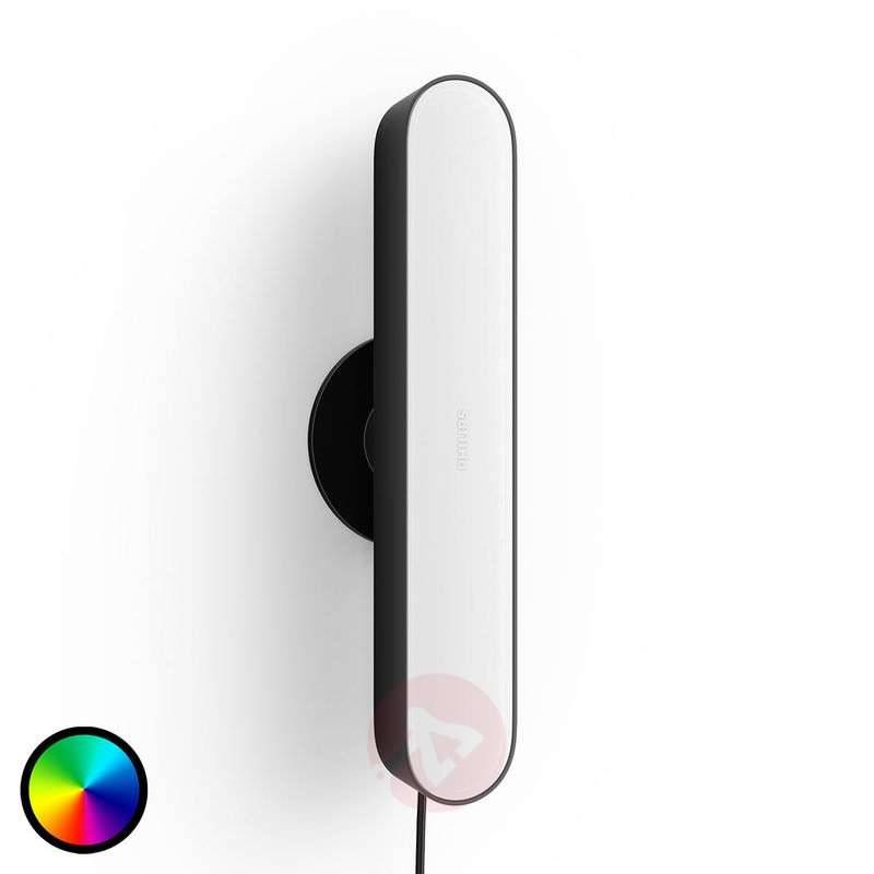 Philips Hue Play Lightbar, basis 1 svart Waca, dimbar, Svart, Vardagsrum / matsal, Syntetmaterial, Modern, Smart bordslampa