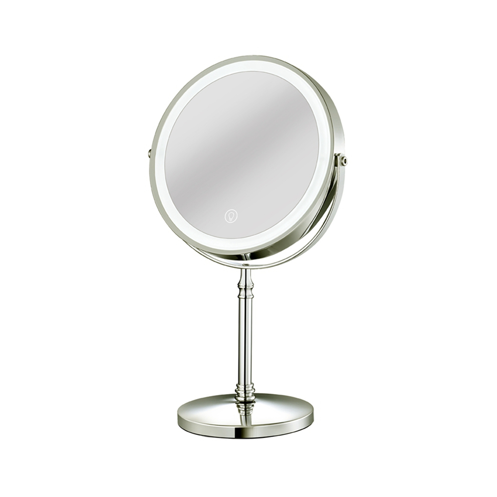 10X LED Spejl Genopladelig Makeup med 3 Farver, Lysstyrke Justerbar
