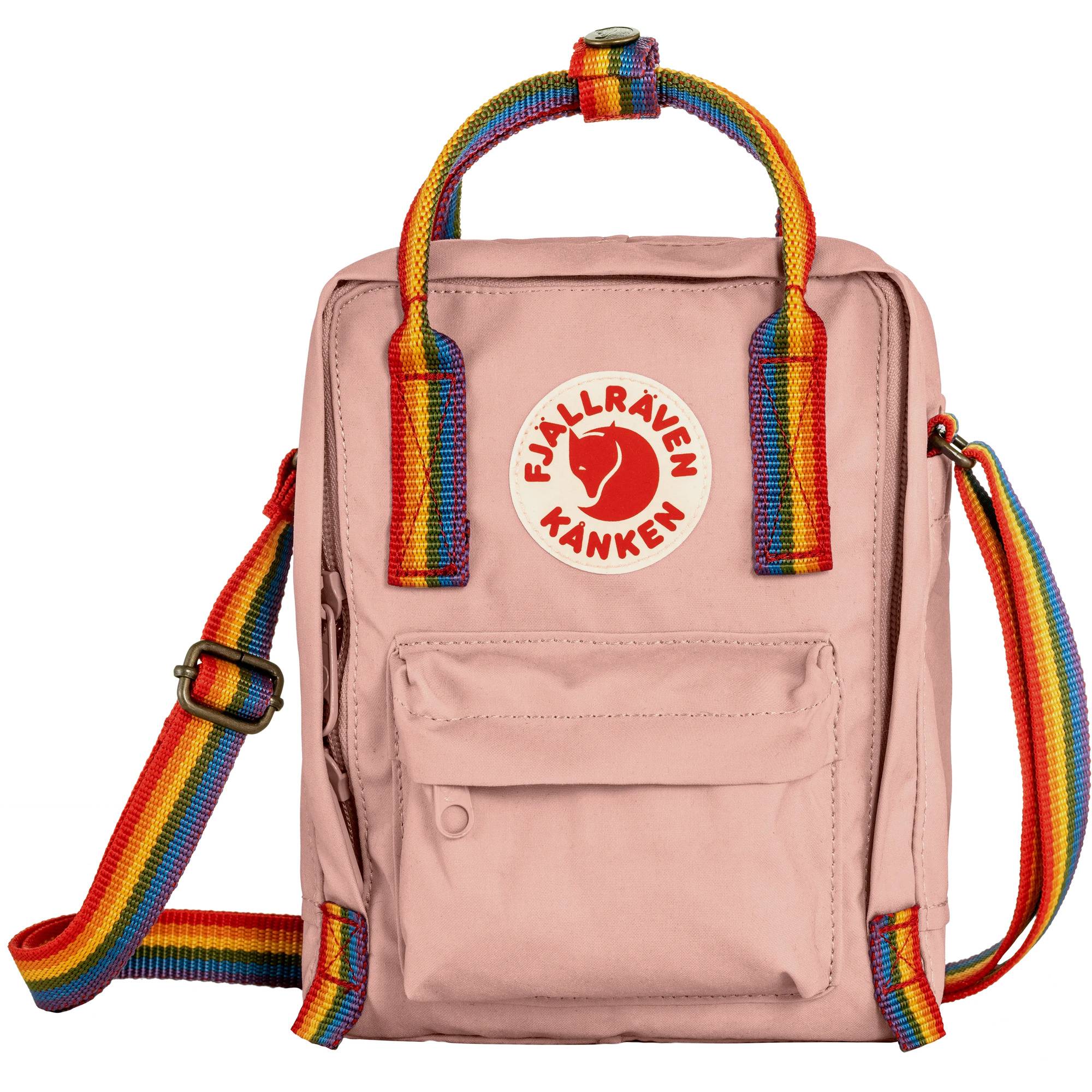 Fjällräven Kånken Rainbow Sling Chalk Rose-rainbow, OneSize