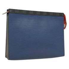 Louis Vuitton Vintage, Vintage , unisex, Blå, ONE SIZE, Læder, Pre-owned Clutch