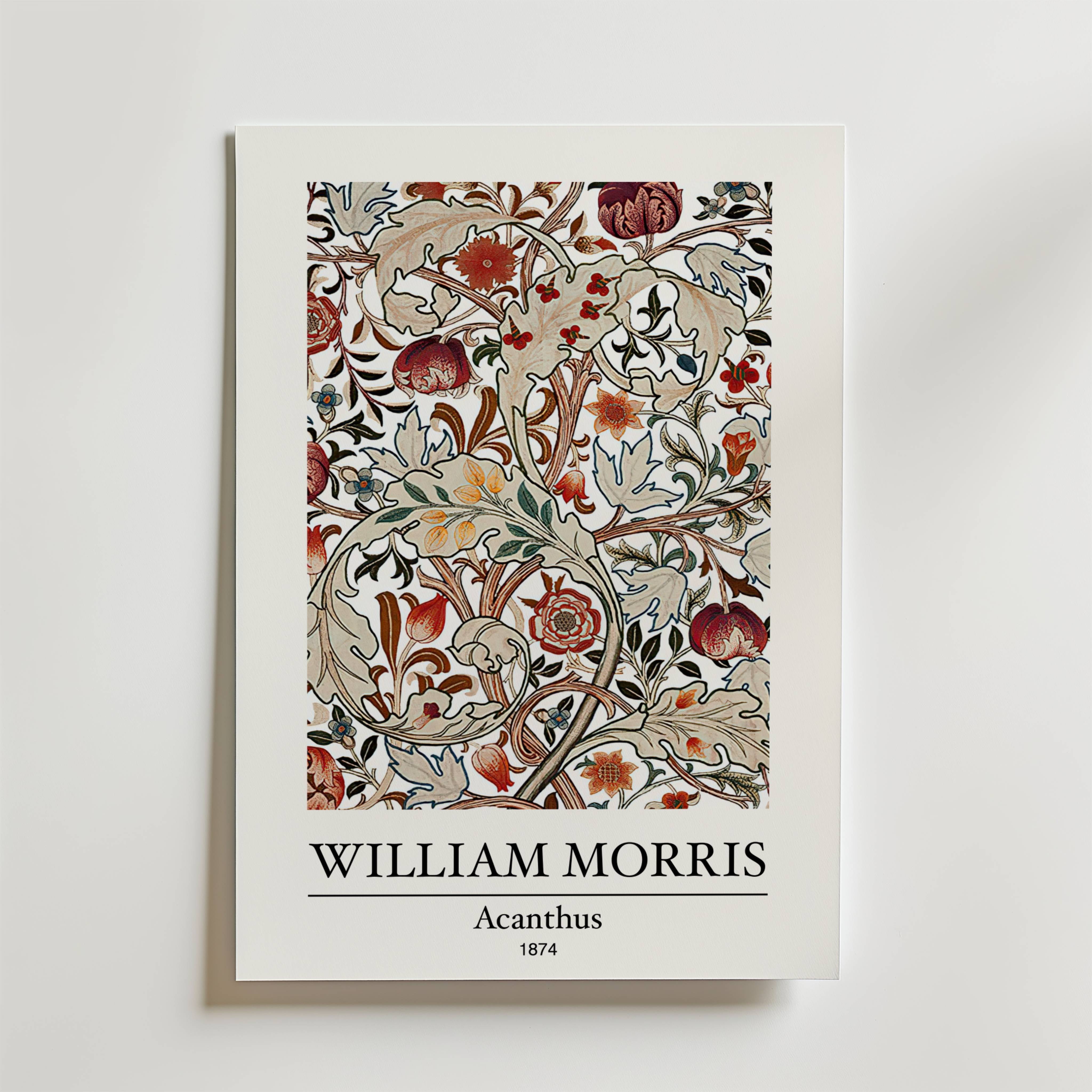 William Morris Acanthus 1874 Poster - Premium Canvas 30x40 cm