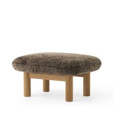 Audo Brasilia Ottoman Brun (Sheepskin Root) Natural Oak