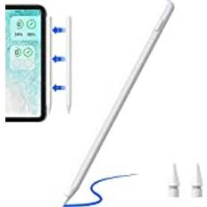 Stylus Penna för iPad, Apple Pencil med Trådlös Laddningsfunktion och Palmrejektion, ipad Pencil för iPad Pro 12.9" 3/4/5/6, iPad Pro 11" 1/2/3/4, iPad 6/7/8/9/10, Mini 5/6, Air 3/4/5 (blå)