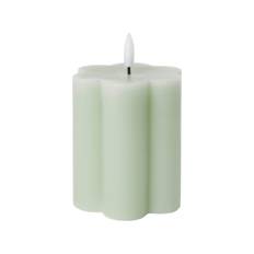 Blockljus LED Blomma 10cm Grön