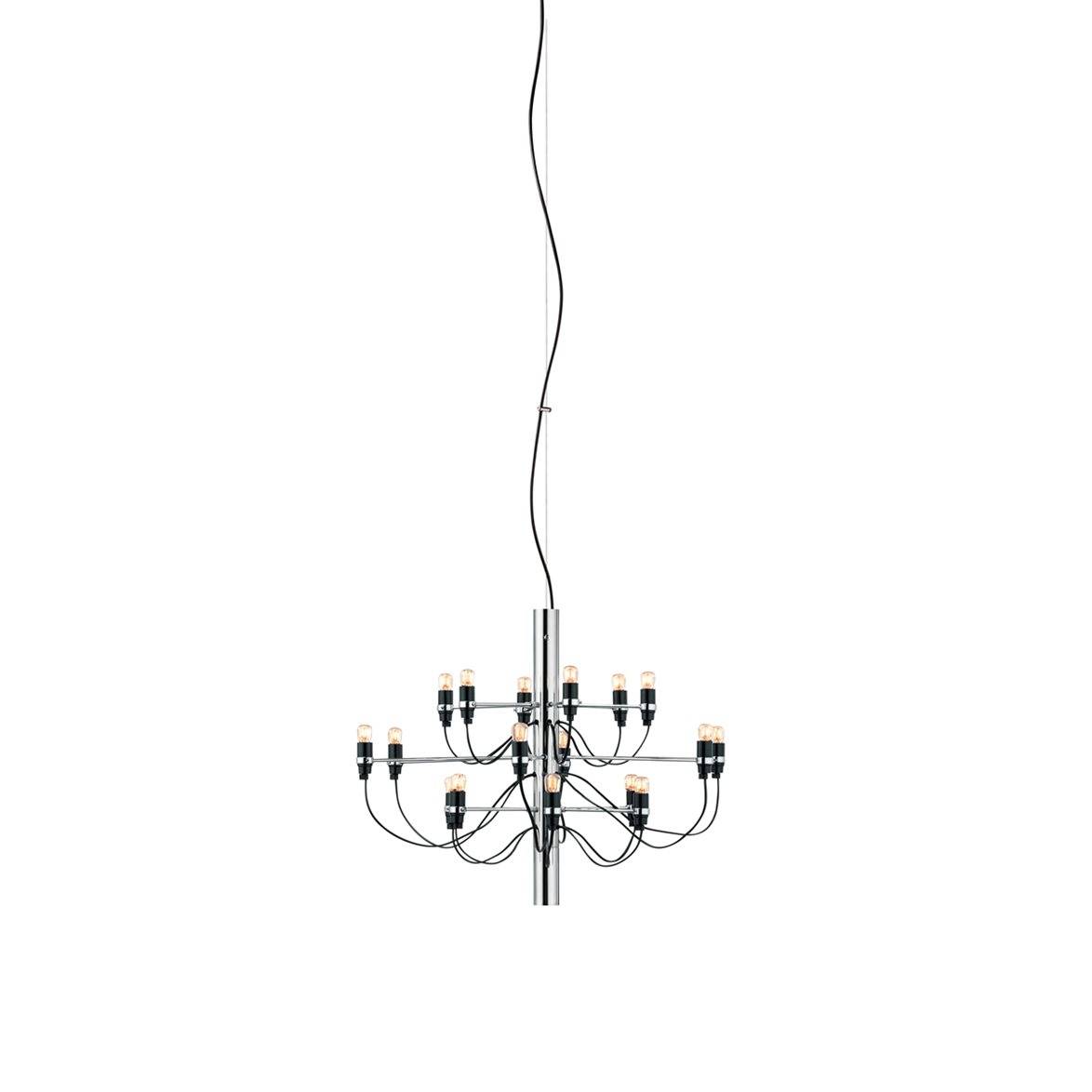 FLOS Sarfatti 2097/18 takkrona LED inkl. ljuskällor, Krom 69cm