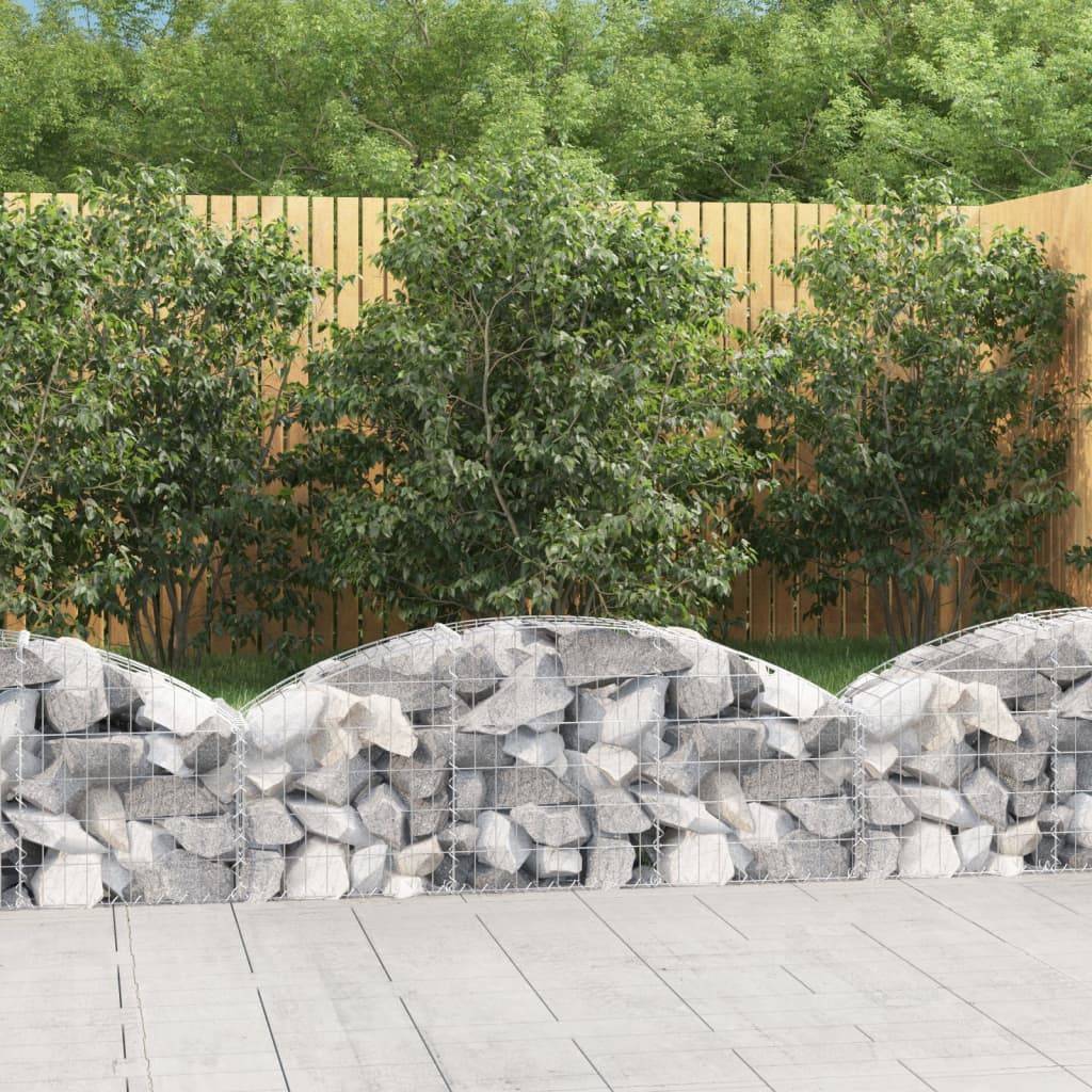 Buet Gabionkurv Galvaniseret Jern - 150 x 30 x 40/60 cm