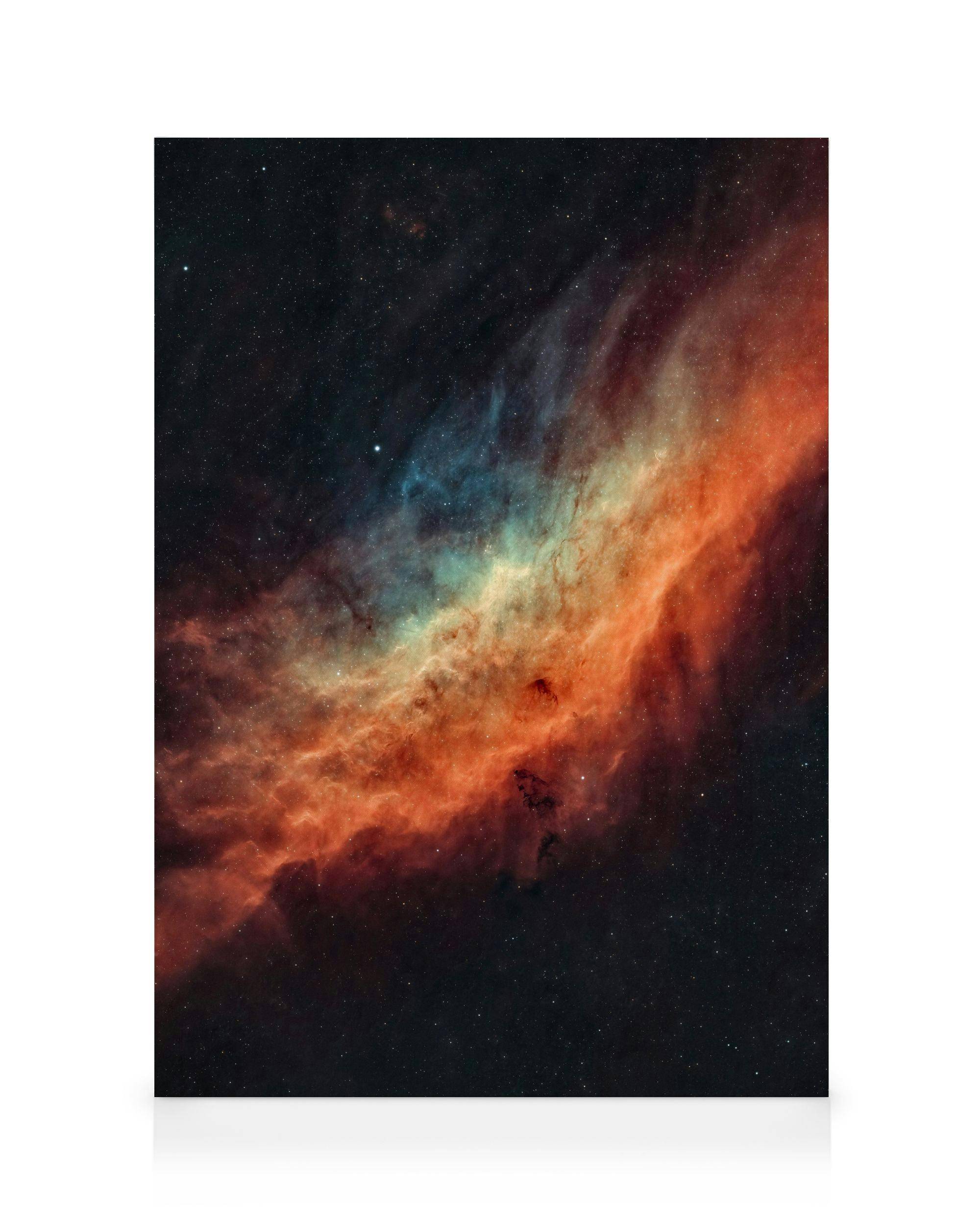 Canvastavlor California Nebula Canvastavla (50x70 cm - Svart ram)