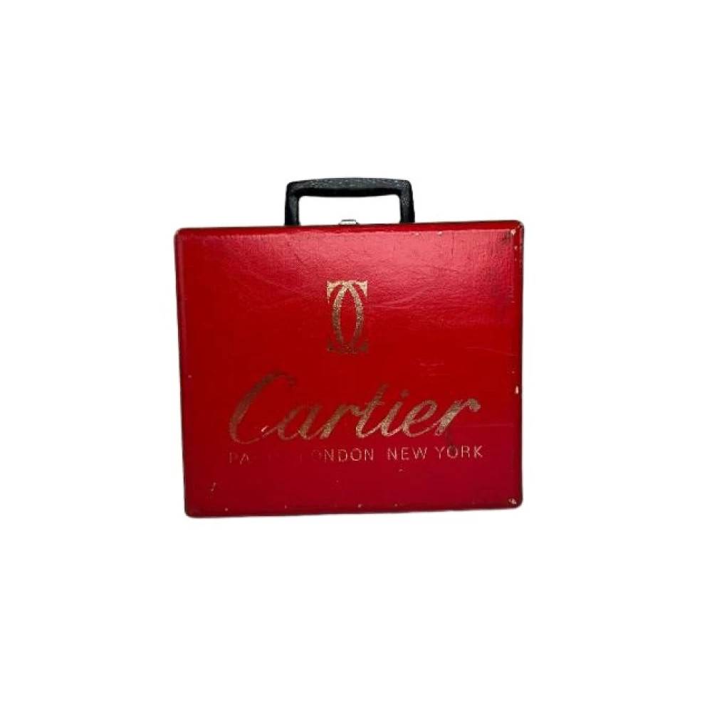 Cartier Vintage Pre-owned Vintage Læder Rejsetaske - Vintage - Dame - Rød - ONE SIZE - Læder