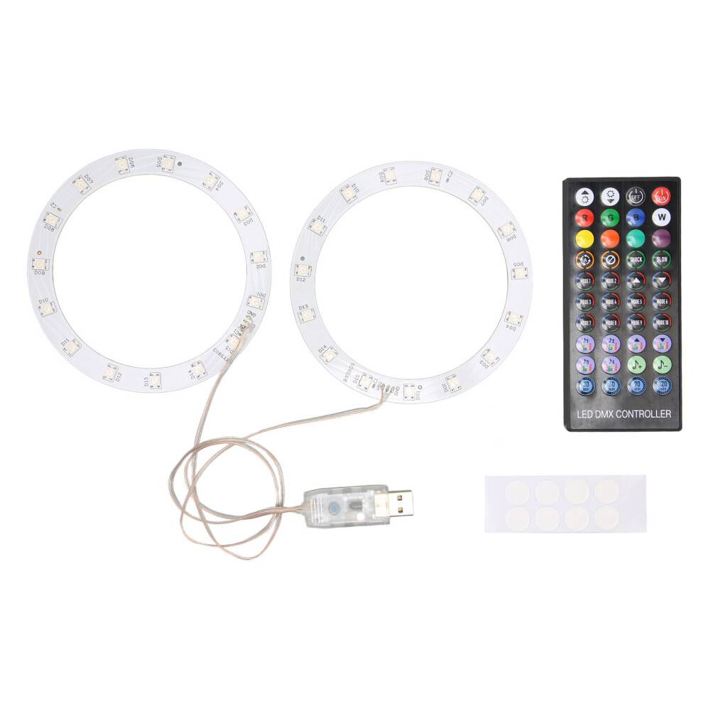 Lys LED dæmpbar RGB LED-ring, perfekt til vlog, livestreaming og selvportrætoptagelse, integrerede drivere og PWM-styring giver problemfri drift