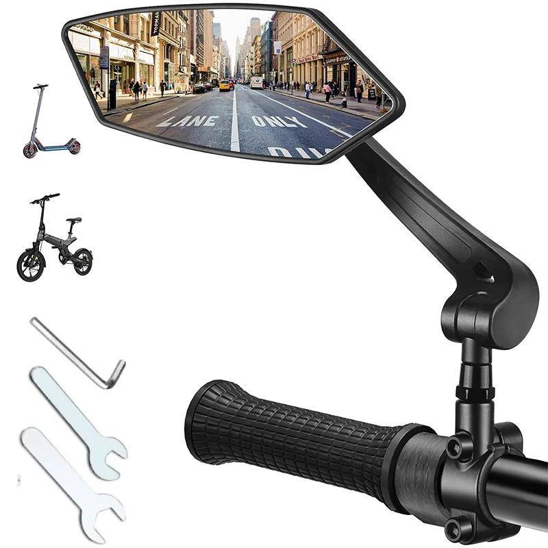 Cykelbackspegel Reflektor Justerbar Roterbar Styrmonterad Spegel Klar Backspegel Elskoter Cykling Cykeltillbehör