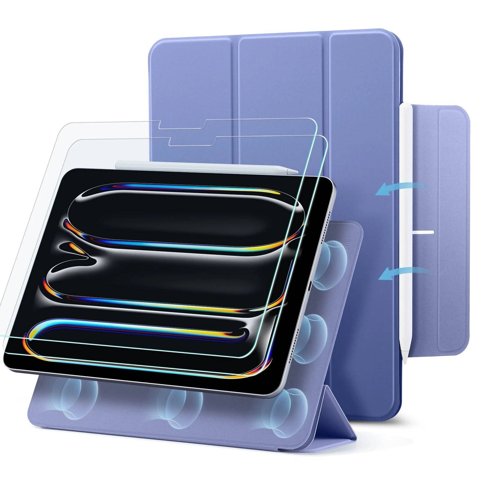 iPad Pro 11" (2024) Rebound Magnetic Protection Bundle - Lavender - Lavender